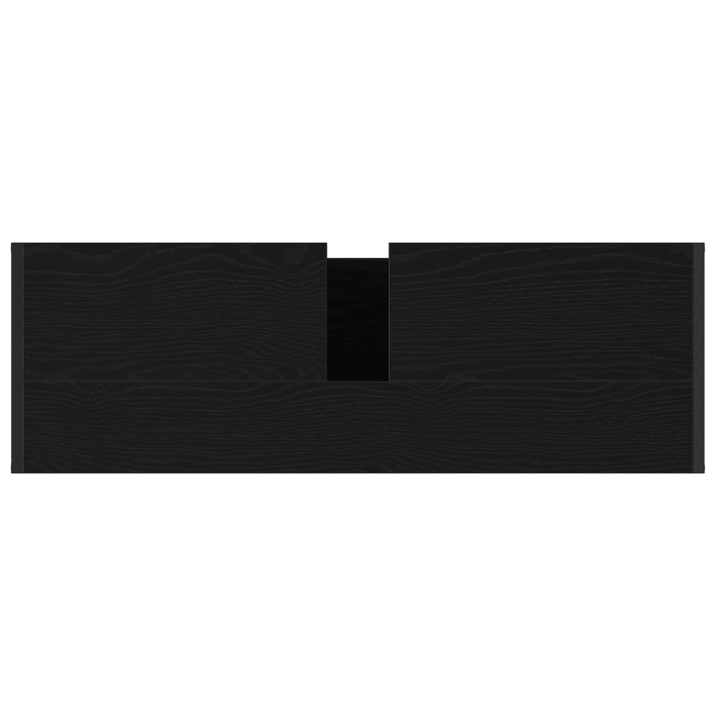 Bathroom Furniture Set with Drawer Black Oak Engineered Wood