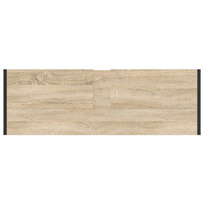 Bathroom Furniture Set with Drawer Sonoma Oak Engineered Wood