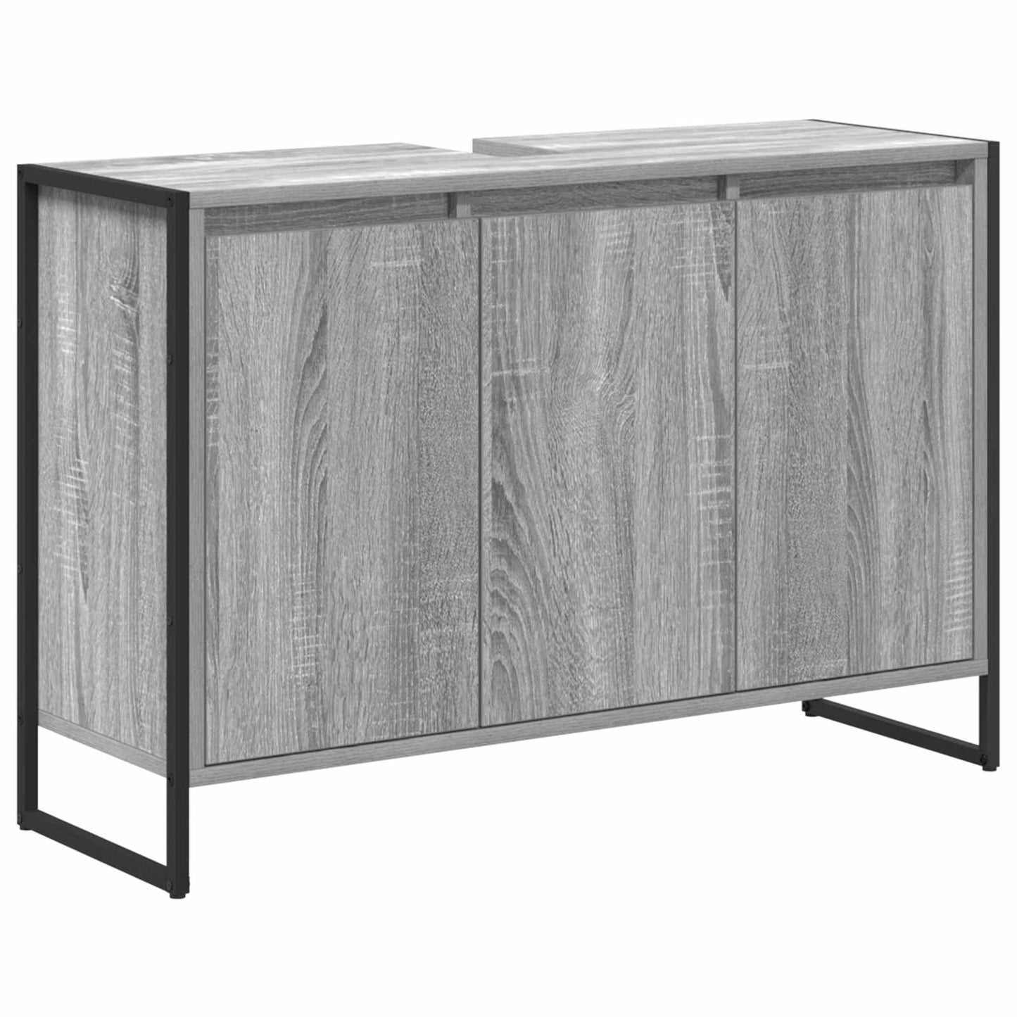 Bathroom Furniture Set with Drawer Grey Sonoma Engineered Wood