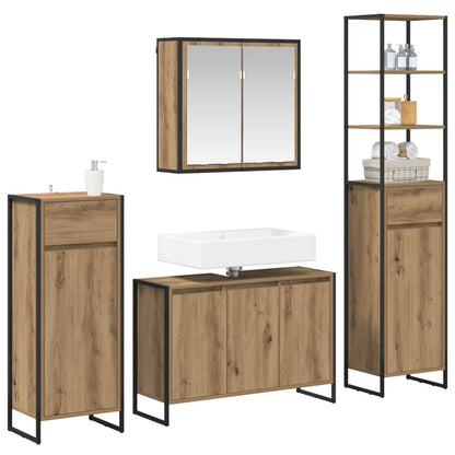 Bathroom Furniture Set with Drawer Artisan Oak Engineered Wood