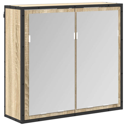 Bathroom Furniture Set with Drawer Sonoma Oak Engineered Wood