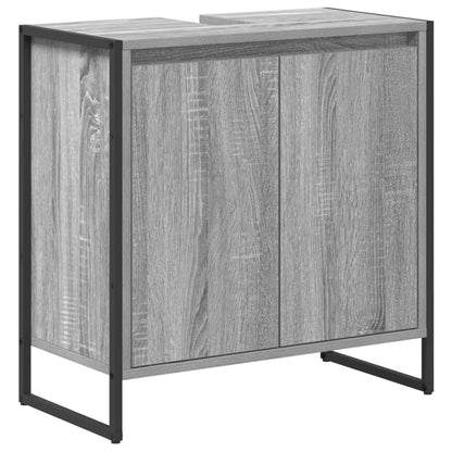 Bathroom Furniture Set with Drawer Grey Sonoma Engineered Wood