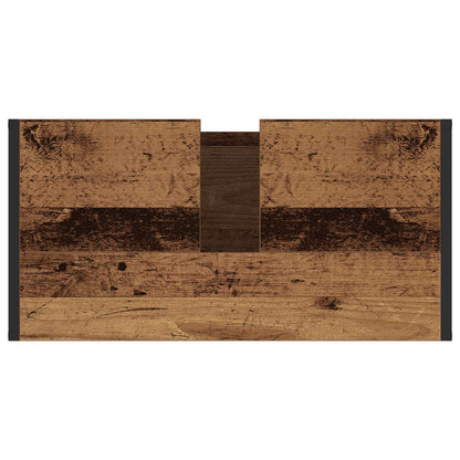 Bathroom Furniture Set with Drawer Old Wood Engineered Wood