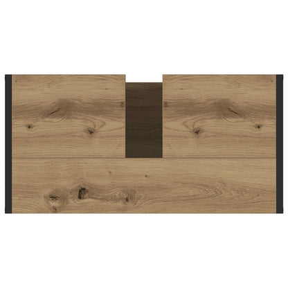 Bathroom Furniture Set with Drawer Artisan Oak Engineered Wood