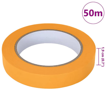 Painter Masking Tapes 50 pcs Yellow 19mm x 50m Paper