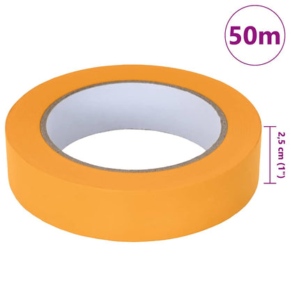 Painter Masking Tapes 50 pcs Yellow 25mm x 50m Paper