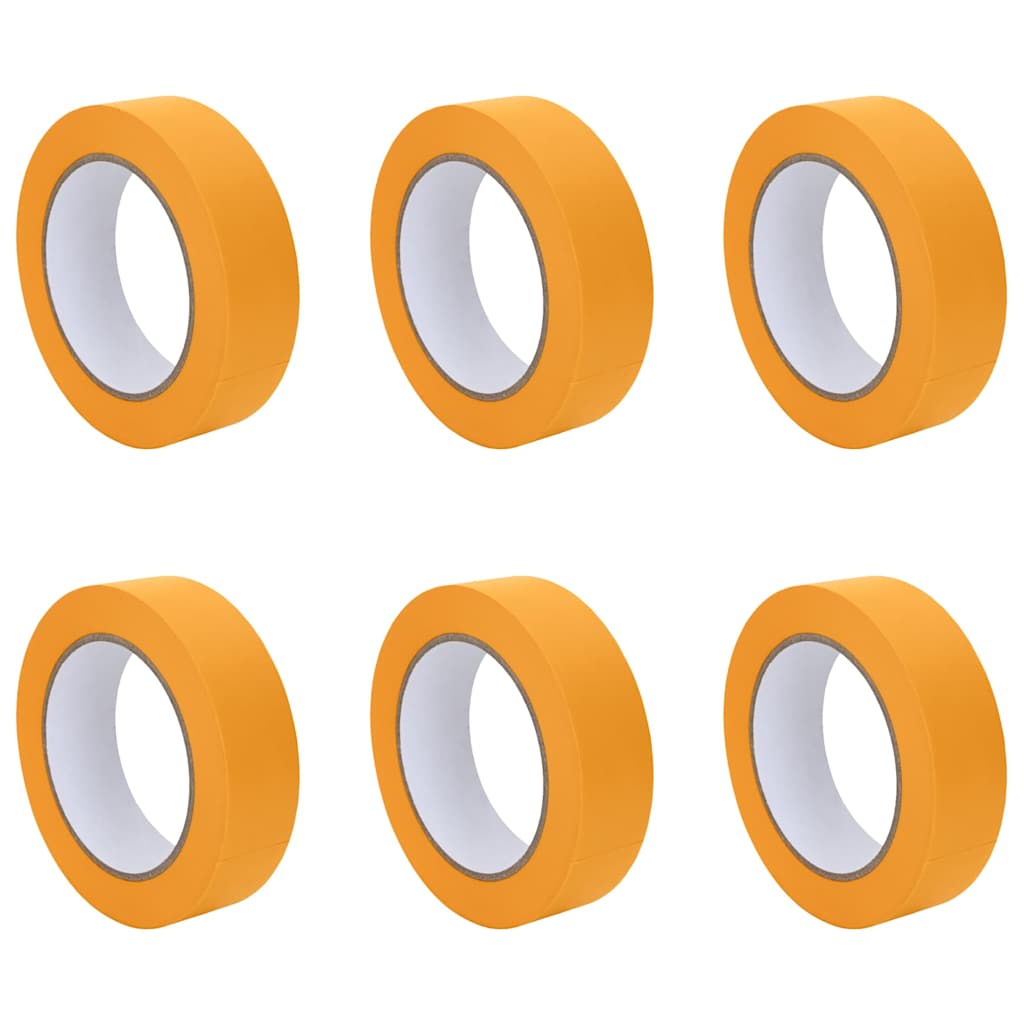 Painter Masking Tapes 6 pcs Yellow 30mm x 50m Paper