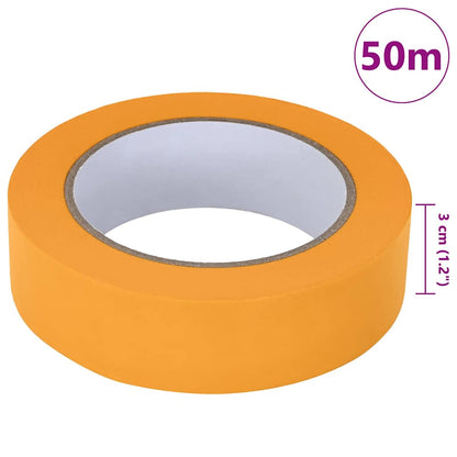 Painter Masking Tapes 6 pcs Yellow 30mm x 50m Paper