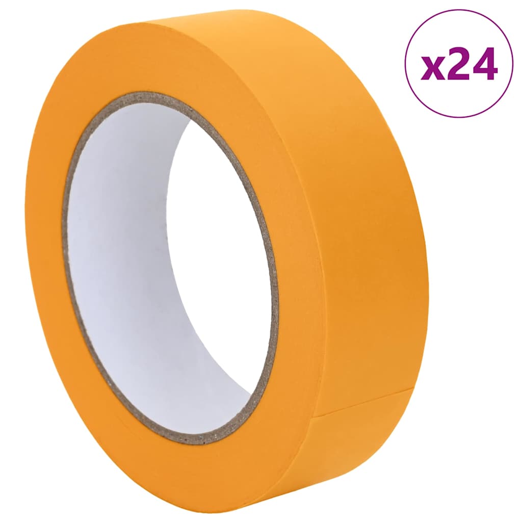 Painter Masking Tapes 24 pcs Yellow 30mm x 50m Paper