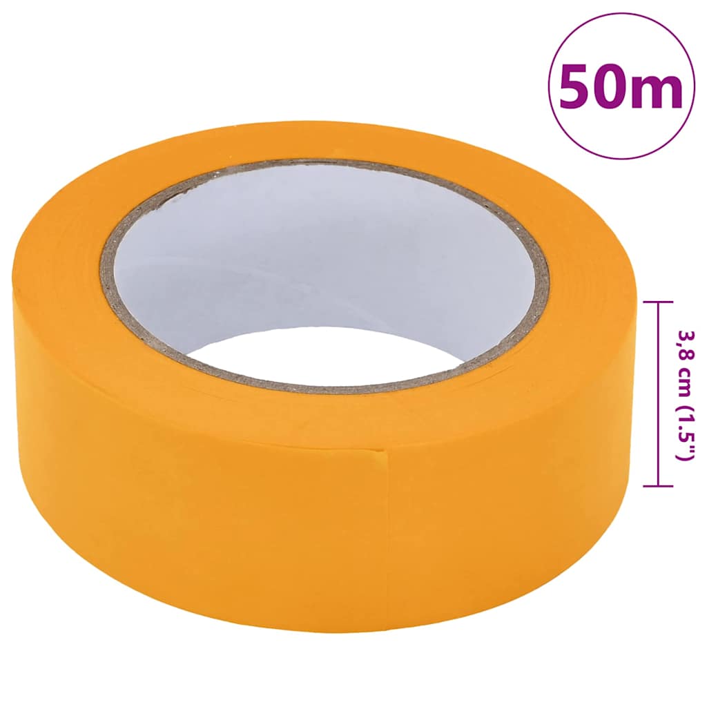 Painter Masking Tapes 12 pcs Yellow 38mm x 50m Paper