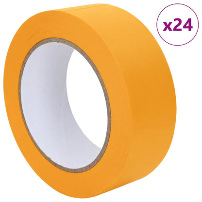 Painter Masking Tapes 24 pcs Yellow 38mm x 50m Paper