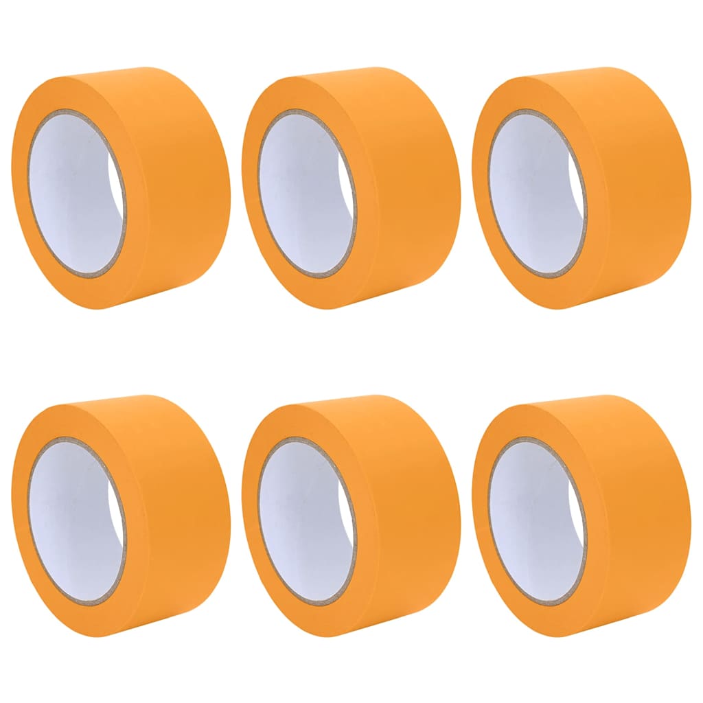 Painter Masking Tapes 6 pcs Yellow 50mm x 50m Paper
