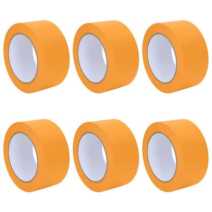 Painter Masking Tapes 6 pcs Yellow 50mm x 50m Paper