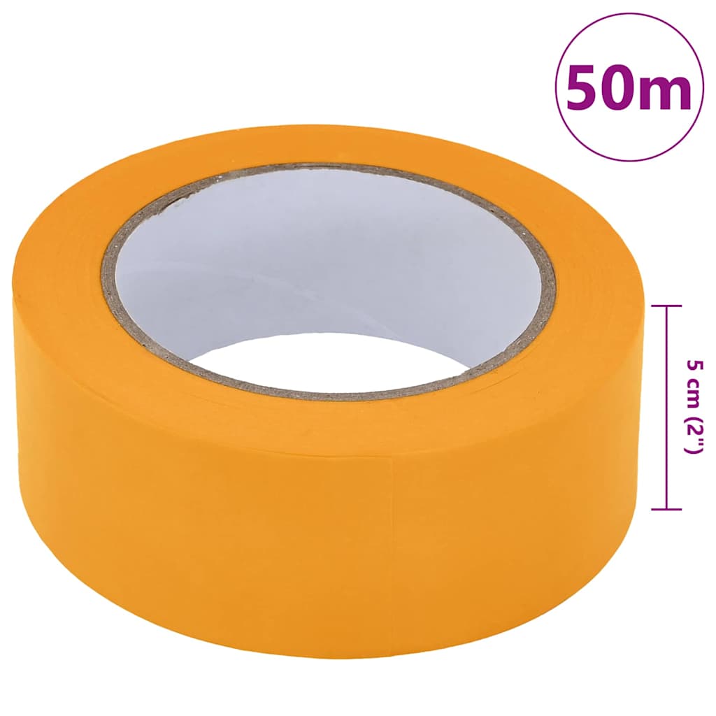 Painter Masking Tapes 50 pcs Yellow 50mm x 50m Paper