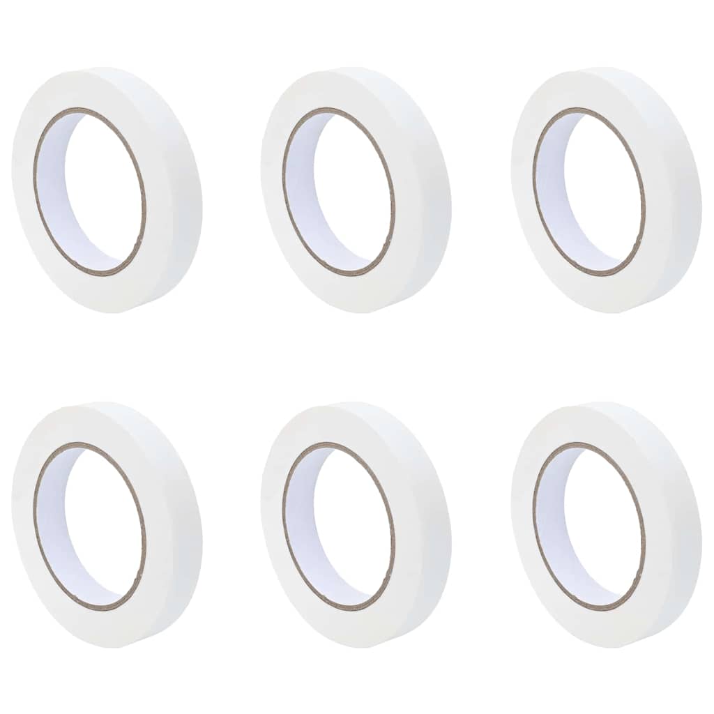 Painter Masking Tapes 6 pcs White 19mm x 50m Paper