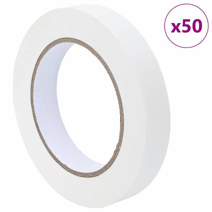 Painter Masking Tapes 50 pcs White 19mm x 50m Paper