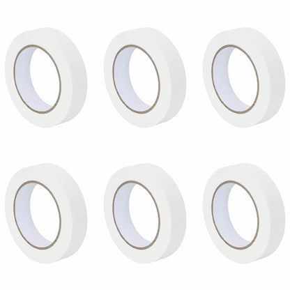 Painter Masking Tapes 6 pcs White 25mm x 50m Paper