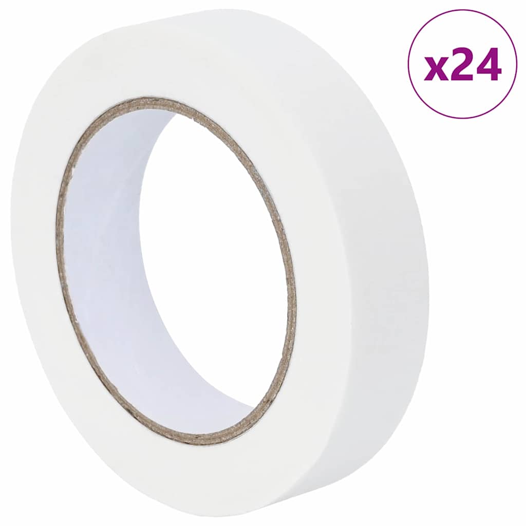 Painter Masking Tapes 24 pcs White 25mm x 50m Paper