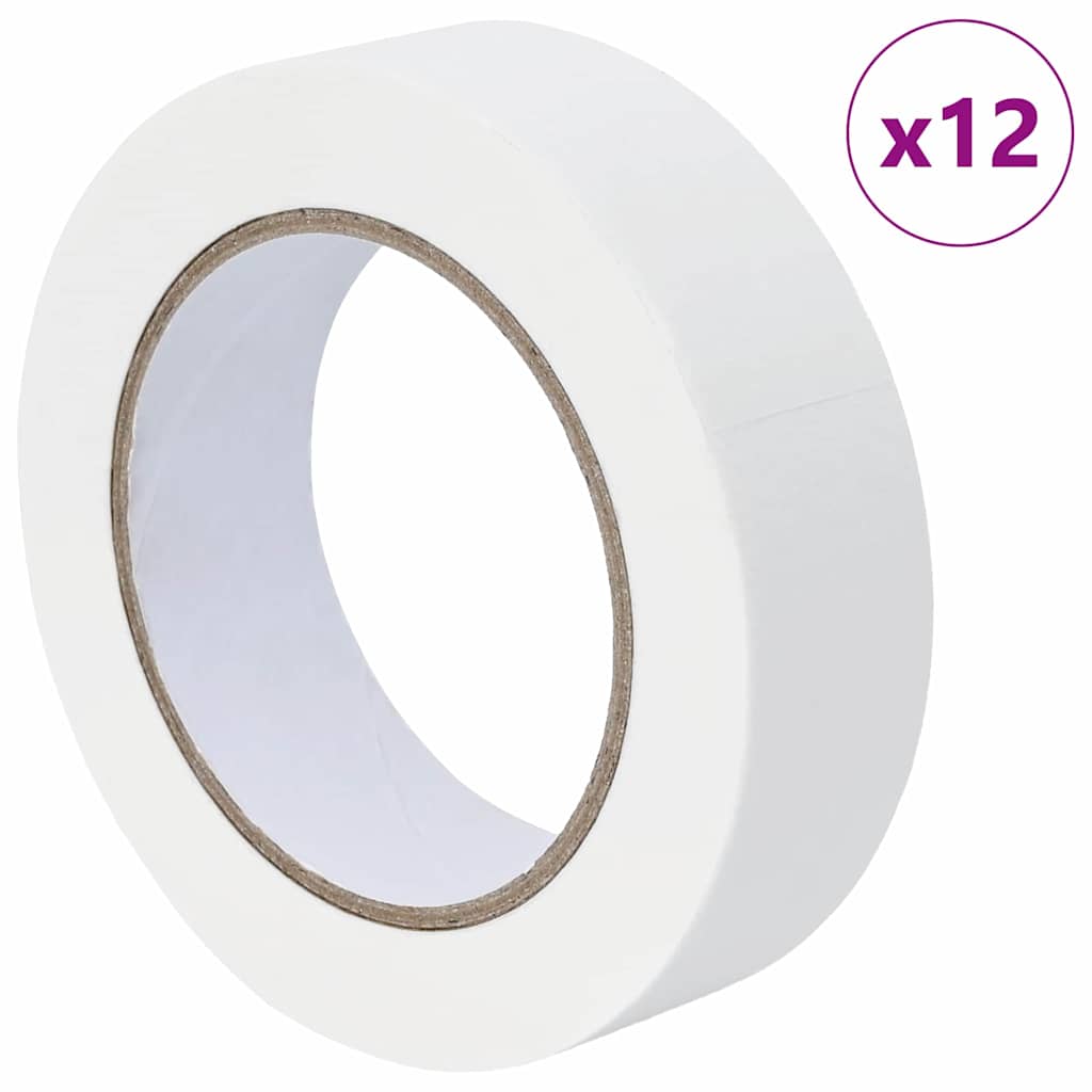 Painter Masking Tapes 12 pcs White 30mm x 50m Paper