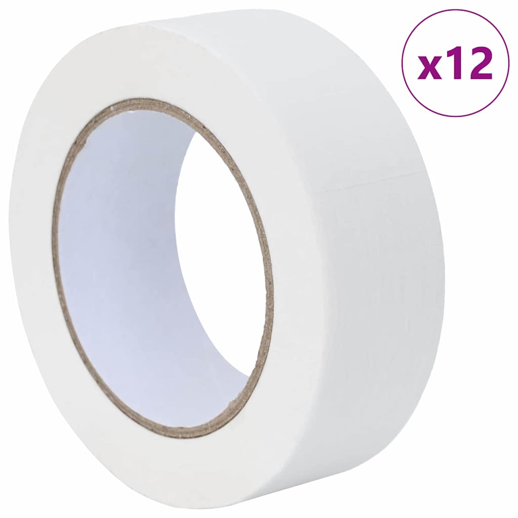 Painter Masking Tapes 12 pcs White 38mm x 50m Paper