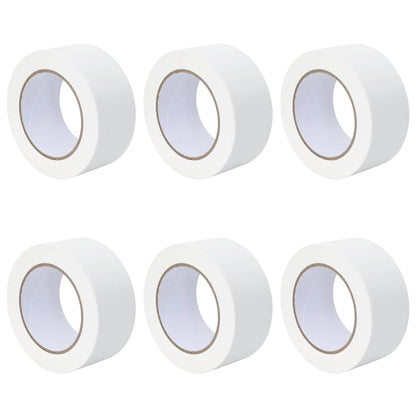 Painter Masking Tapes 6 pcs White 50mm x 50m Paper