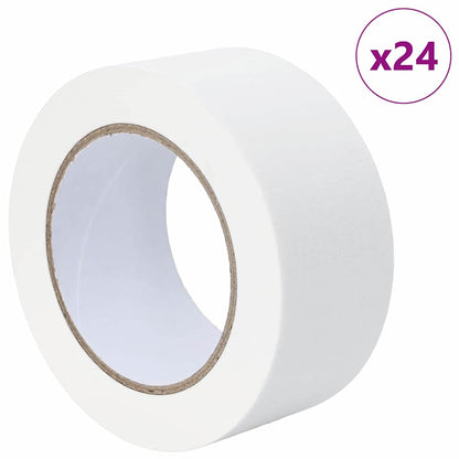 Painter Masking Tapes 24 pcs White 50mm x 50m Paper