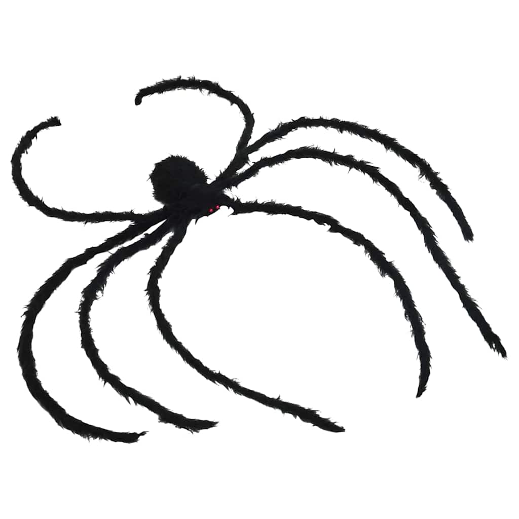 Halloween Spider Decoration 3 pcs Black 200 cm Polyester