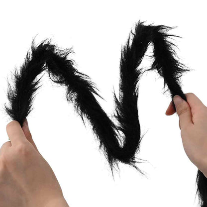 Halloween Spider Decoration with Webs 2 pcs Black white 200 cm