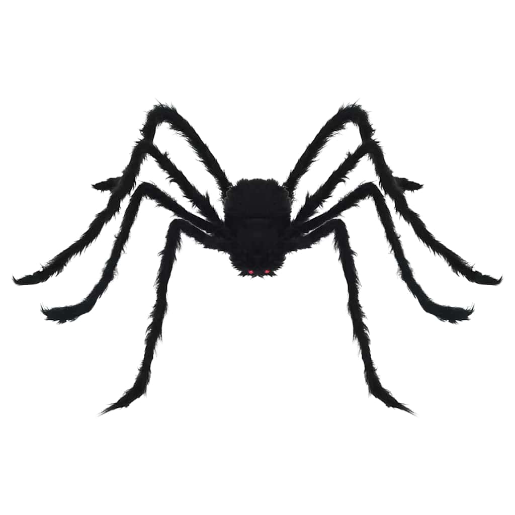 Halloween Spider Decoration with Webs 4 pcs Black white 150 cm