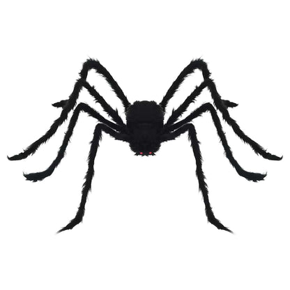 Halloween Spider Decoration with Webs 4 pcs Black white 150 cm