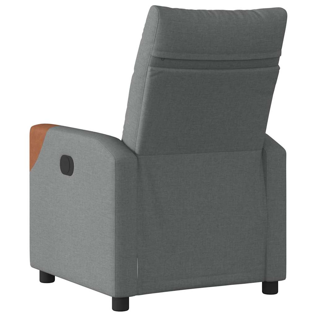 Recliner Chair Reclining Dark Grey 69 x 86 x 100 cm Fabric