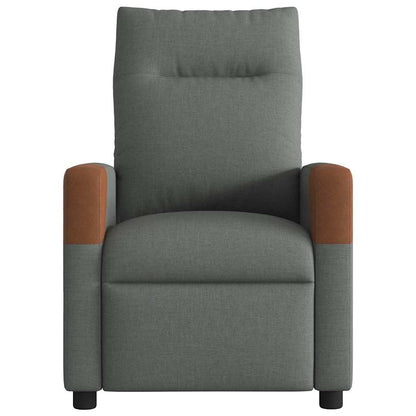 Recliner Chair Reclining Dark Grey 69 x 86 x 100 cm Fabric