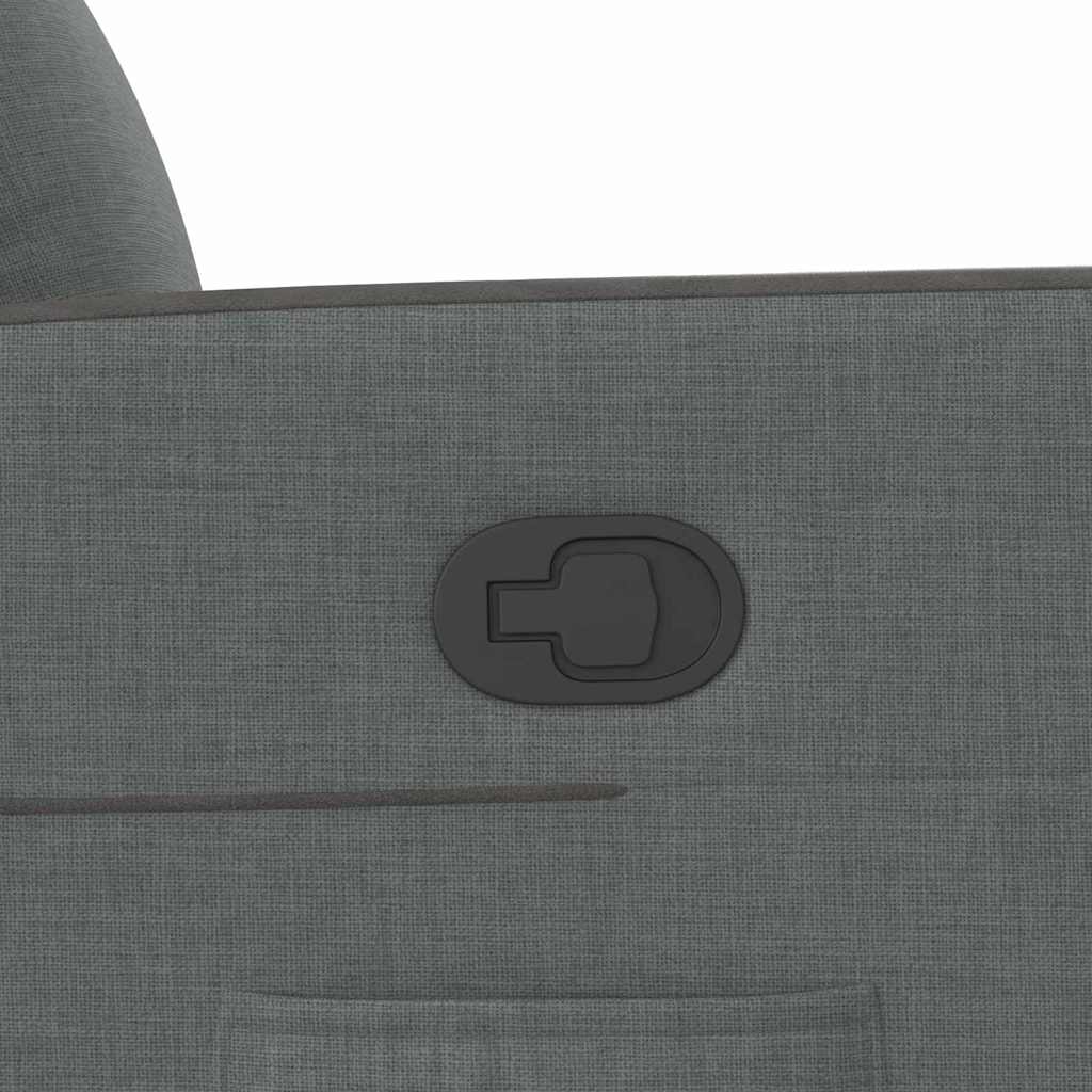 Recliner Chair Reclining Dark Grey 69 x 86 x 100 cm Fabric