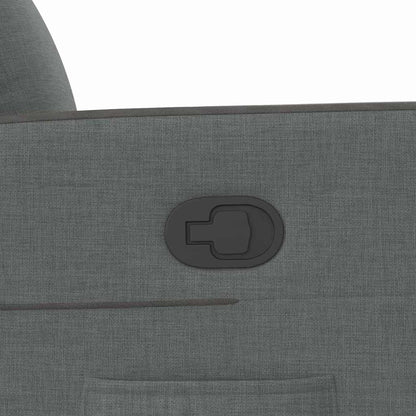 Recliner Chair Reclining Dark Grey 69 x 86 x 100 cm Fabric