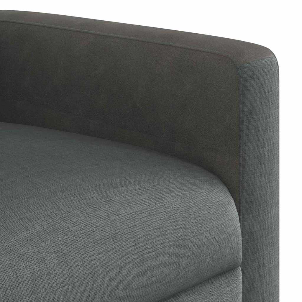 Recliner Chair Reclining Dark Grey 69 x 86 x 100 cm Fabric