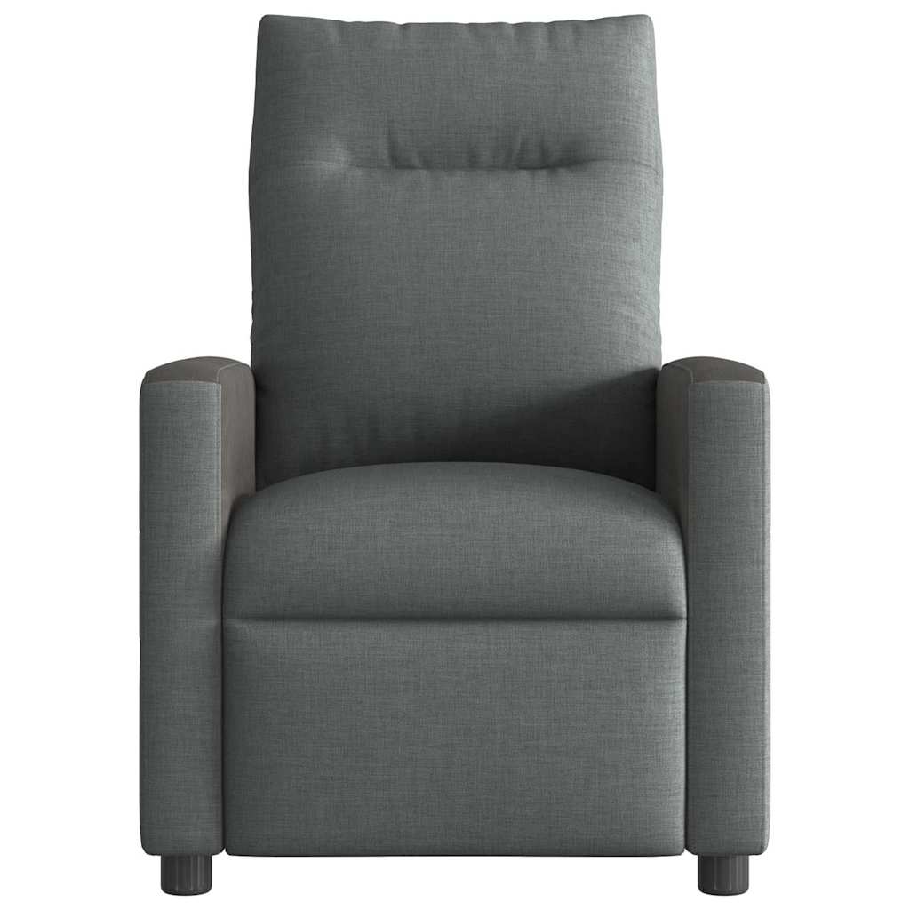 Recliner Chair Reclining Dark Grey 69 x 86 x 100 cm Fabric
