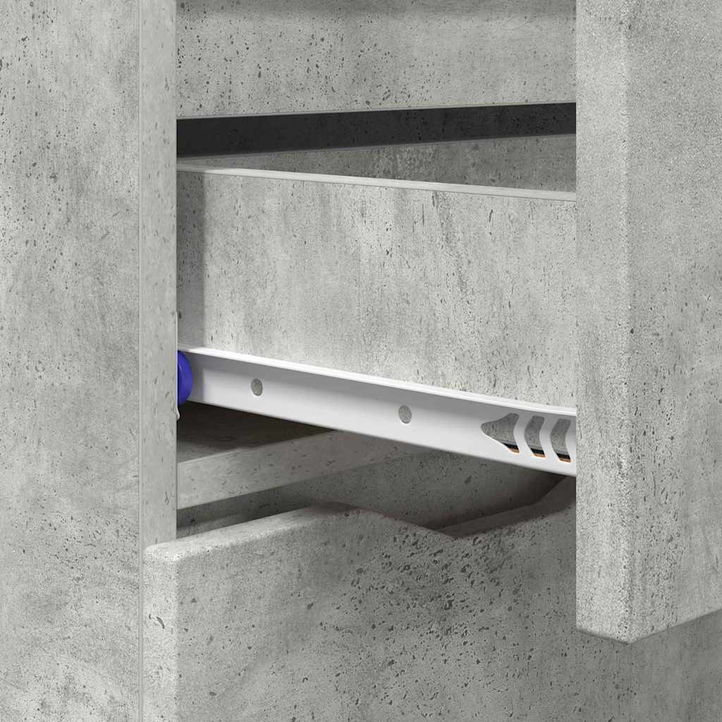 Sideboard Concrete Grey 100 x 30 x 65.6 Engineered Wood