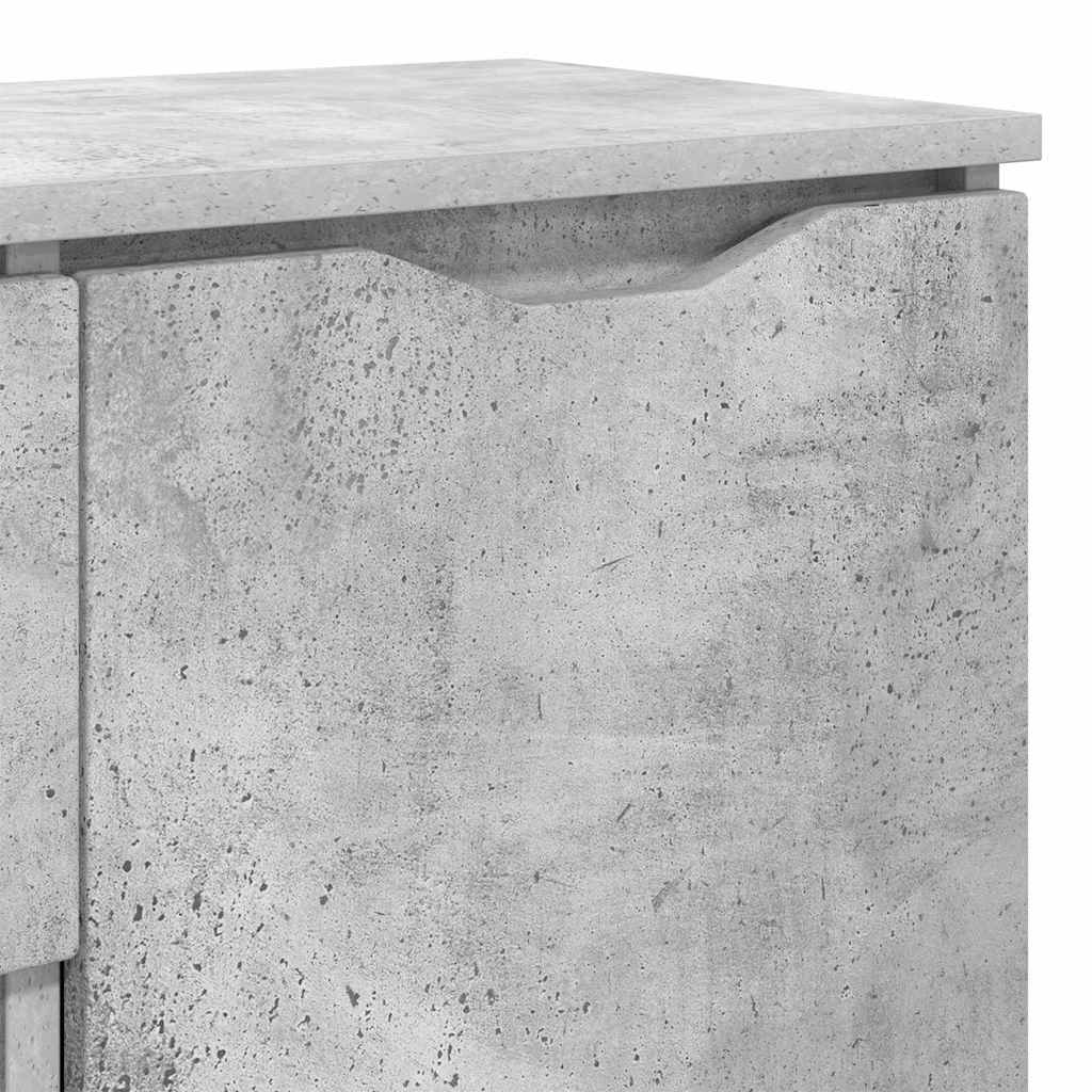 Sideboard Concrete Grey 100 x 30 x 65.6 Engineered Wood