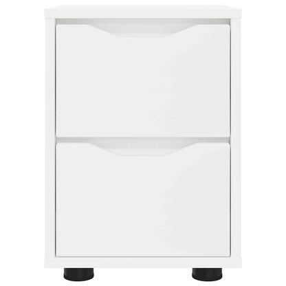 Bedside Table White 30.5 x 30 x 43 cm Engineered Wood