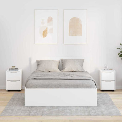 Bedside Tables 2 pcs White 30.5 x 30 x 43 cm Engineered Wood