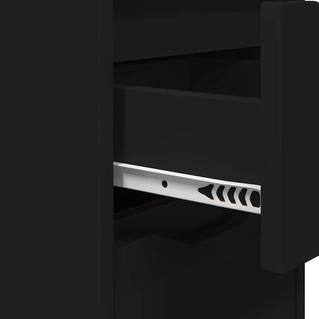 Bedside Table Black 30.5 x 30 x 43 cm Engineered Wood