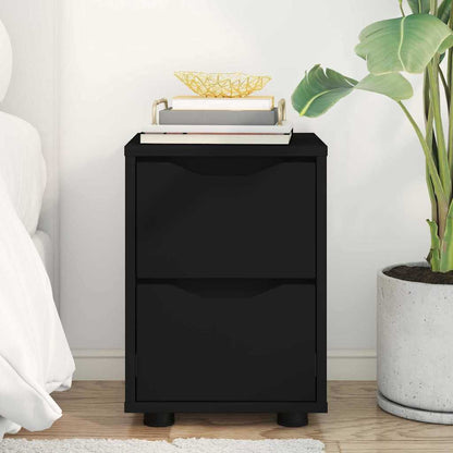 Bedside Table Black 30.5 x 30 x 43 cm Engineered Wood
