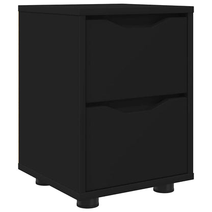 Bedside Table Black 30.5 x 30 x 43 cm Engineered Wood