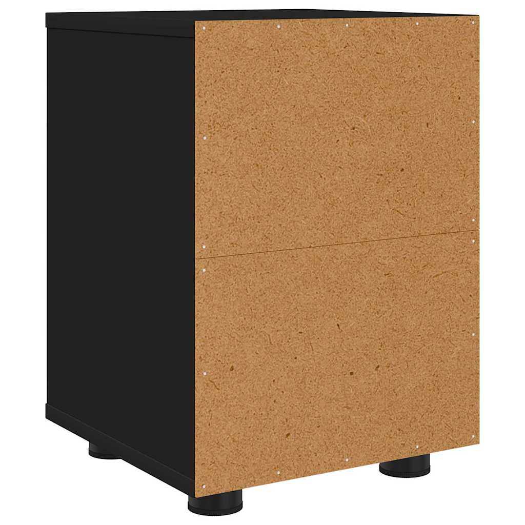 Bedside Table Black 30.5 x 30 x 43 cm Engineered Wood