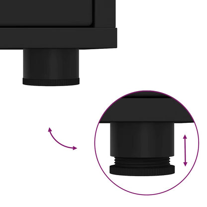 Bedside Tables 2 pcs Black 30.5 x 30 x 43 cm Engineered Wood