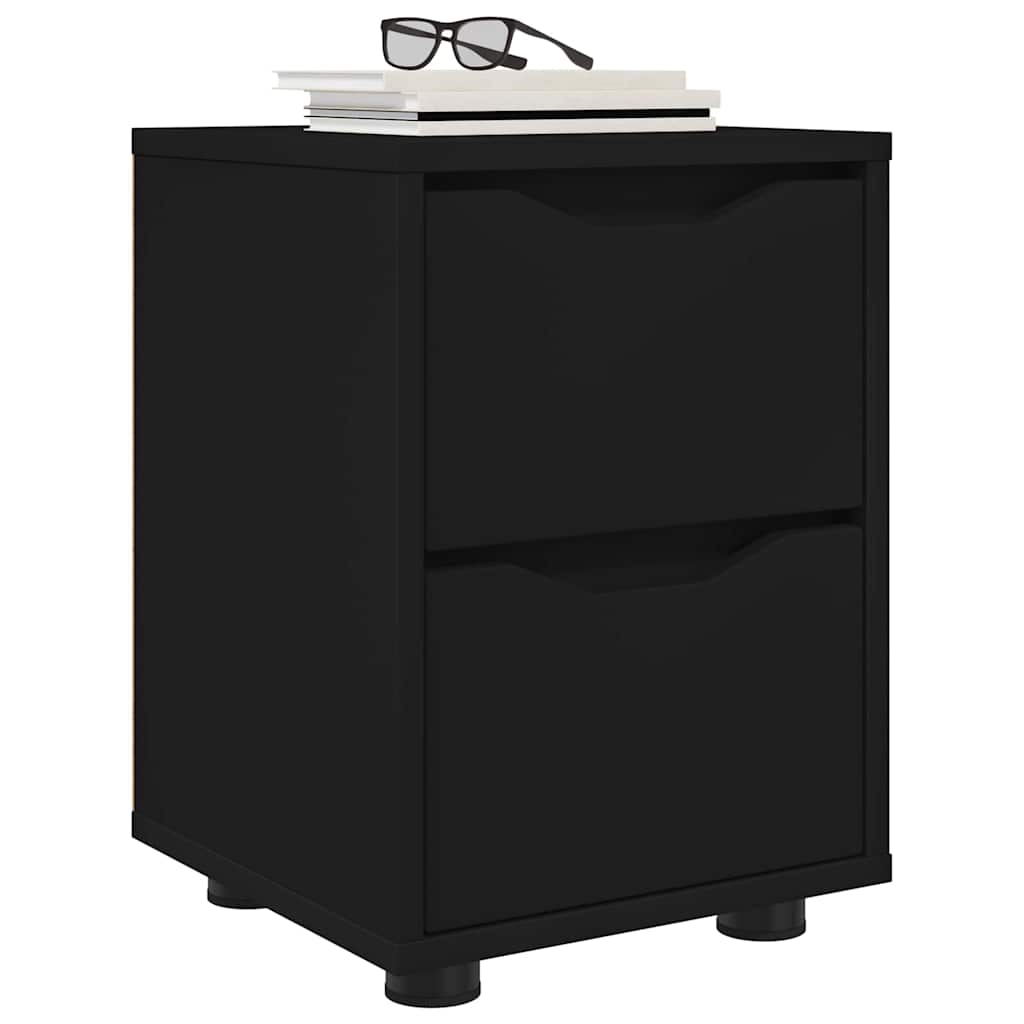 Bedside Tables 2 pcs Black 30.5 x 30 x 43 cm Engineered Wood