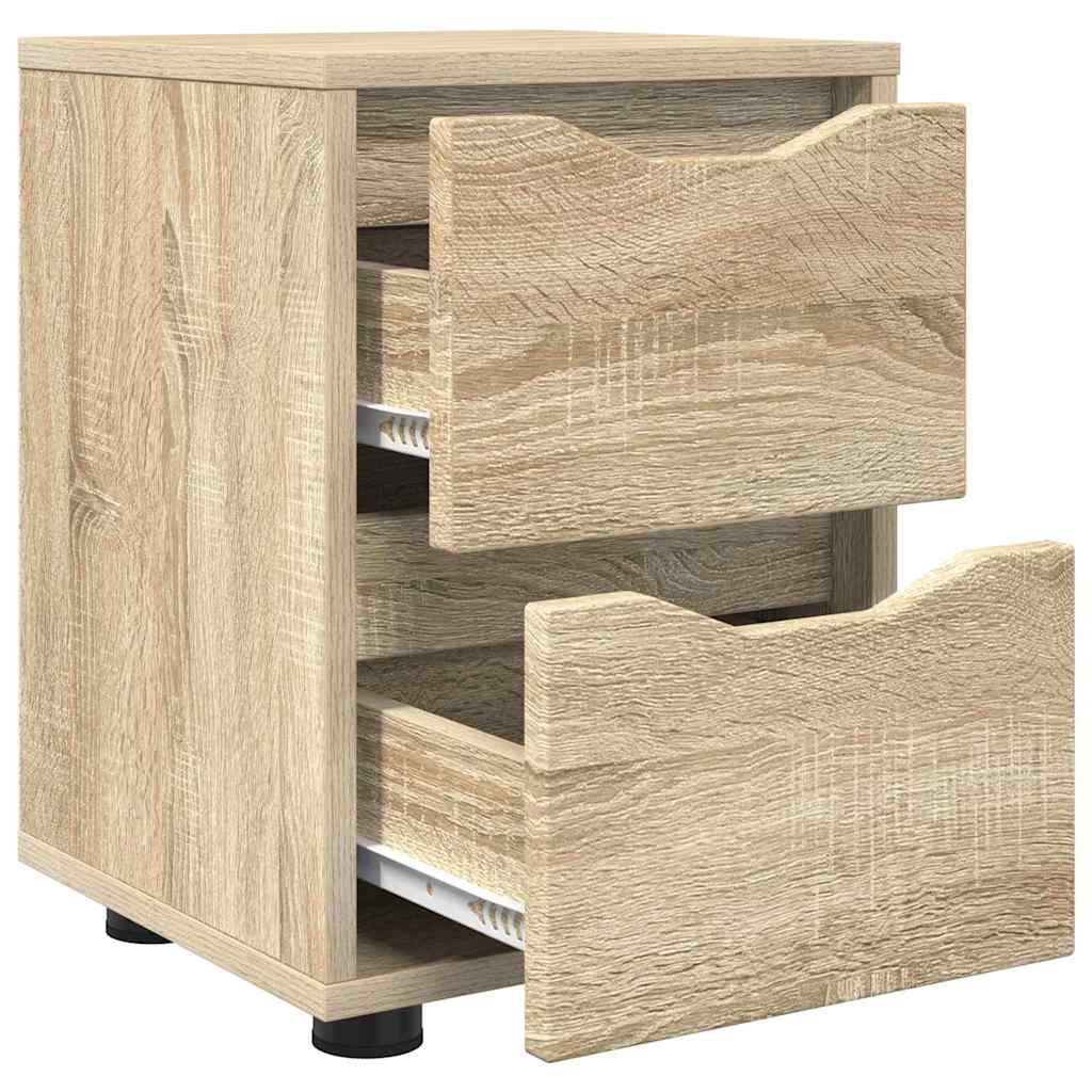 Bedside Table Sonoma Oak 30.5 x 30 x 43 cm Engineered Wood