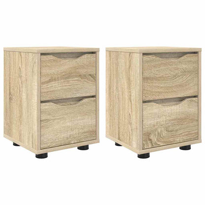 Bedside Tables with Drawer 2 pcs Sonoma Oak 30.5 x 30 x 43 cm