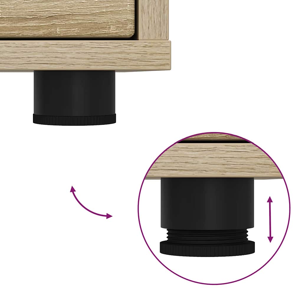 Bedside Tables with Drawer 2 pcs Sonoma Oak 30.5 x 30 x 43 cm