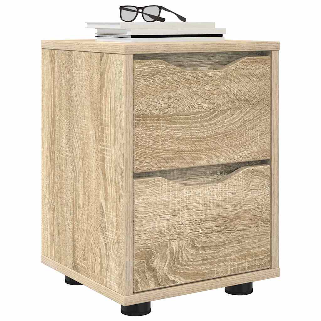 Bedside Tables with Drawer 2 pcs Sonoma Oak 30.5 x 30 x 43 cm